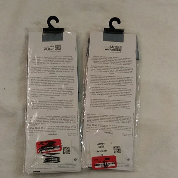 2)WOLFORD Velvet 66 Trouser Nylons (Horizon) Socks - Picture 5 of 8